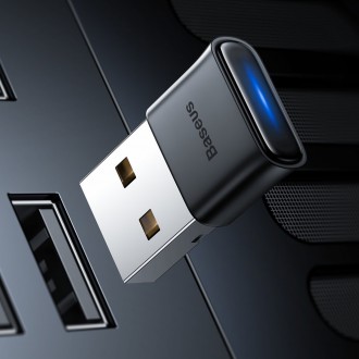 Baseus BA04 mini Bluetooth 5.0 USB adaptér přijímač vysílač pro počítač černý (ZJBA000001)