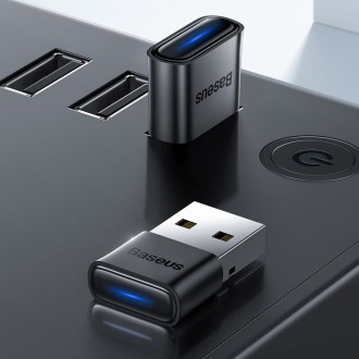 Baseus BA04 mini Bluetooth 5.0 USB adaptér přijímač vysílač pro počítač černý (ZJBA000001)