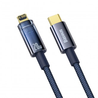 Baseus Explorer Series kabel USB typu C - Lightning 20W 1m modrý (CATS000003)