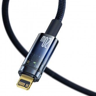 Baseus Explorer Series kabel USB typu C - Lightning 20W 2m modrý (CATS000103)