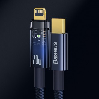 Baseus Explorer Series kabel USB typu C - Lightning 20W 2m modrý (CATS000103)