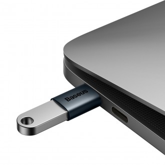 Baseus Ingenuity Series USB Type C na USB-A 3.2 gen 1 adaptér modrý (ZJJQ000003)