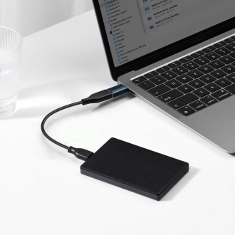 Baseus Ingenuity Series USB Type C na USB-A 3.2 gen 1 adaptér modrý (ZJJQ000003)