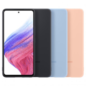 Gumový silikonový kryt Samsung Silicone Cover pro Samsung Galaxy A53 černý (EF-PA536TBEGWW)