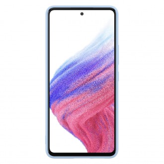 Gumové silikonové pouzdro Samsung Silicone Cover pro Samsung Galaxy A53 modré (EF-PA536TLEGWW)