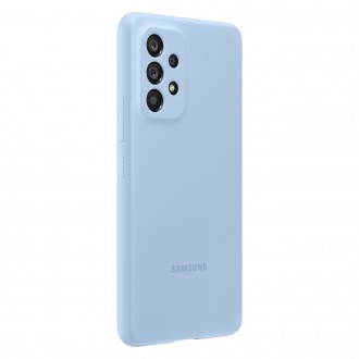 Gumové silikonové pouzdro Samsung Silicone Cover pro Samsung Galaxy A53 modré (EF-PA536TLEGWW)