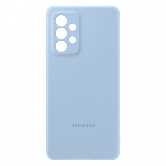 Gumové silikonové pouzdro Samsung Silicone Cover pro Samsung Galaxy A53 modré (EF-PA536TLEGWW)