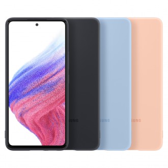 Gumové silikonové pouzdro Samsung Silicone Cover pro Samsung Galaxy A53 modré (EF-PA536TLEGWW)