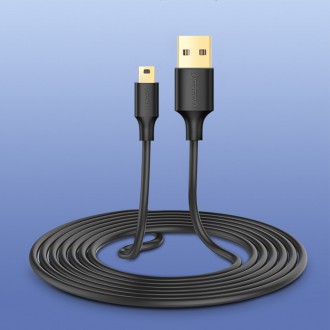 Ugreen 5 pin gold-plated USB cable - mini USB 0.25m black (US132)