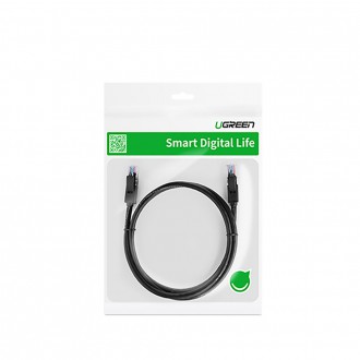 Ugreen flat LAN Ethernet Cat. 6 12m black (NW102)