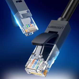 Ugreen flat LAN Ethernet Cat. 6 12m black (NW102)