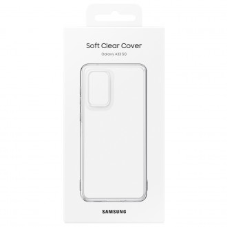 Průhledné gelové pouzdro Samsung Soft Clear Cover pro Samsung Galaxy A33 (EF-QA336TTEGWW)