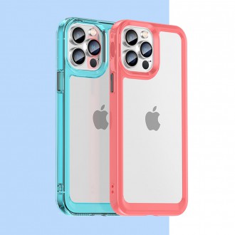Outer Space Case for iPhone 12 Pro hard cover with gel frame red