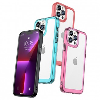 Outer Space Case Case for iPhone 12 Pro Max Hard Cover with Gel Frame Pink