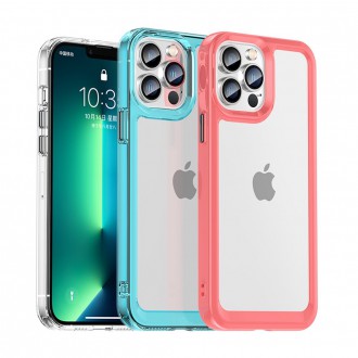 Outer Space Case Case for iPhone 12 Pro Max Hard Cover with Gel Frame Pink