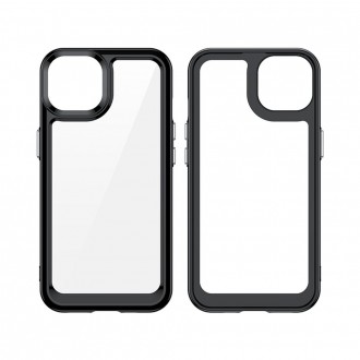 Outer Space Case case for iPhone 13 hard cover with a gel frame black