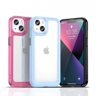 Outer Space Case for iPhone 13 hard cover with gel frame transparent