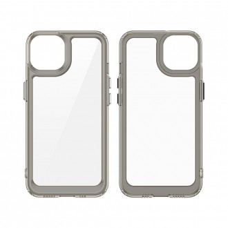 Outer Space Case for iPhone 13 hard cover with gel frame transparent