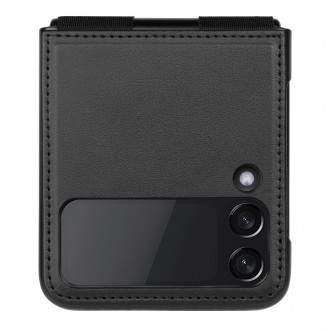 Kožené pouzdro Nillkin Qin pro Samsung Galaxy Z Flip 3 černé