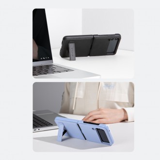 Kožené pouzdro Nillkin Qin pro Samsung Galaxy Z Flip 3 černé