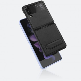 Kožené pouzdro Nillkin Qin pro Samsung Galaxy Z Flip 3 černé