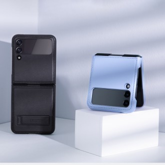Kožené pouzdro Nillkin Qin pro Samsung Galaxy Z Flip 3 černé