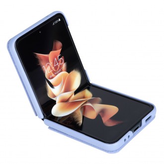 Kožené pouzdro Nillkin Qin pro Samsung Galaxy Z Flip 3 fialové