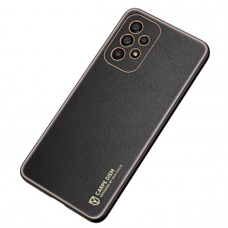 Dux Ducis Yolo elegant cover made of ecological leather for Samsung Galaxy A33 5G black