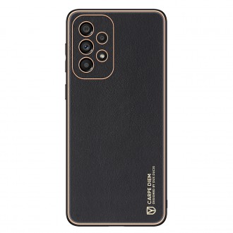 Dux Ducis Yolo elegant cover made of ecological leather for Samsung Galaxy A33 5G black