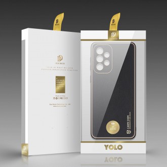 Dux Ducis Yolo elegant cover made of ecological leather for Samsung Galaxy A33 5G black