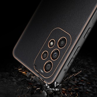 Dux Ducis Yolo elegant cover made of ecological leather for Samsung Galaxy A33 5G black
