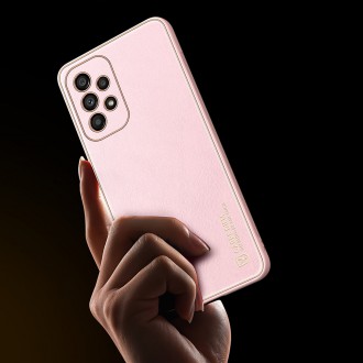 Dux Ducis Yolo elegant cover made of ecological leather for Samsung Galaxy A33 5G pink