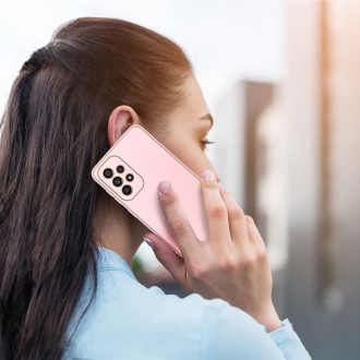 Dux Ducis Yolo elegant cover made of ecological leather for Samsung Galaxy A33 5G pink