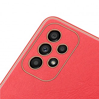 Elegant cover made of artificial leather for Samsung Galaxy A33 5G red. Dux Ducis Yolo