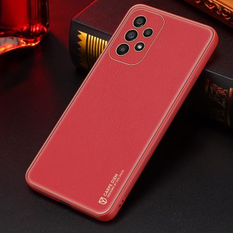 Elegant cover made of artificial leather for Samsung Galaxy A33 5G red. Dux Ducis Yolo
