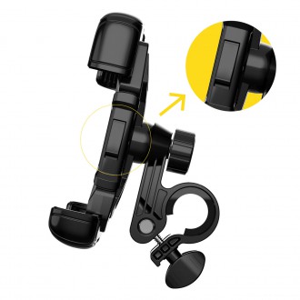 [RETURNED ITEM] Wozinsky strong phone holder for the handlebar of a bicycle, motorcycle, scooters black (WBHBK6)