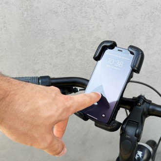 [RETURNED ITEM] Wozinsky strong phone holder for the handlebar of a bicycle, motorcycle, scooters black (WBHBK6)