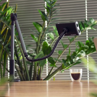 Wozinsky dlouhý flexibilní držák telefonu a tabletu černý (WTHBK5)
