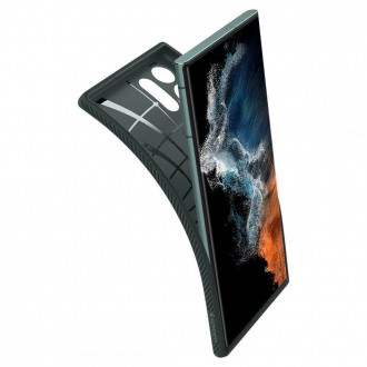 Spigen LIQUID AIR GALAXY S22 ULTRA ABYSS ZELENÁ