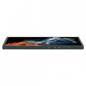 Spigen LIQUID AIR GALAXY S22 ULTRA ABYSS ZELENÁ