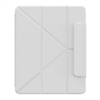 Baseus Safattach pouzdro typu Y pro iPad Pro 12,9&quot; kryt 2018/2020/2021 se stojánkem bílý (ARCX010102)