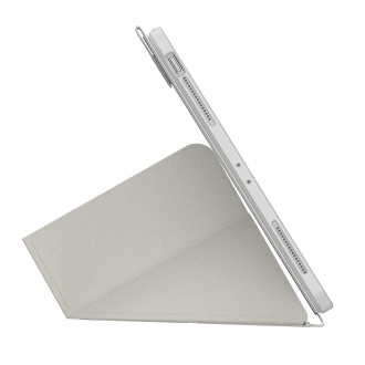Baseus Safattach pouzdro typu Y pro iPad Pro 12,9&quot; kryt 2018/2020/2021 se stojánkem bílý (ARCX010102)
