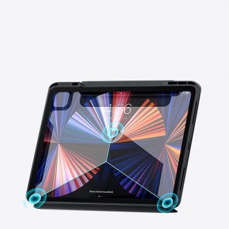Baseus Safattach pouzdro typu Y pro iPad Pro 12,9&quot; kryt 2018/2020/2021 se stojánkem bílý (ARCX010102)