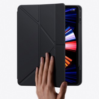 Baseus Safattach pouzdro typu Y pro iPad Pro 12,9&quot; kryt 2018/2020/2021 se stojánkem bílý (ARCX010102)