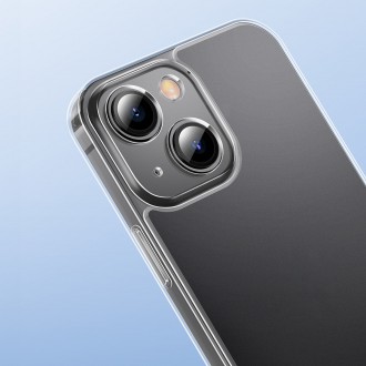 Kryt Baseus Matné skleněné pouzdro pro iPhone 13 Hard Case s průhledným gelovým rámem (ARWS000602)