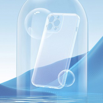 Kryt Baseus Matné skleněné pouzdro pro iPhone 13 Hard Case s průhledným gelovým rámem (ARWS000602)