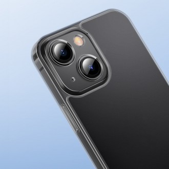 Kryt Baseus Frosted Glass Case pro iPhone 13 pevný obal s gelovým rámečkem černý (ARWS000901)