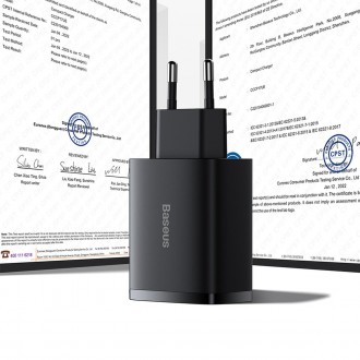 Baseus Compact nabíječka 3x USB 17W bílá (CCXJ020102)