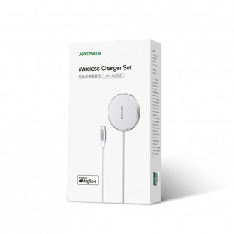 Ugreen wireless charger 15W MagSafe silver (80661 CD284)