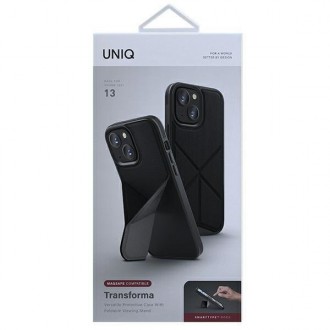 UNIQ etui Transforma iPhone 13 6,1" czarny/ebony black MagSafe